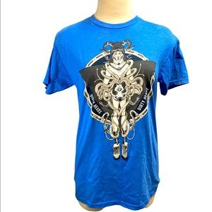 Rare Spectra USA Apparel Company Medusa Mens Blue Tee Shirt